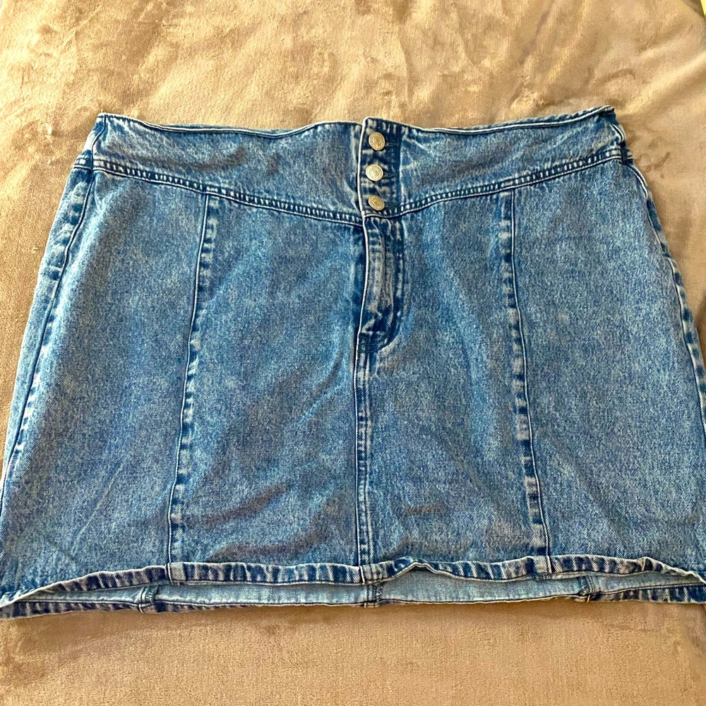 Denim Mini Skirt  (BUNDLE & SAVE 15% OFF)